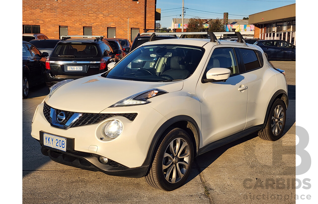12/2015 Nissan Juke Ti-S (awd) F15 SERIES 2 4d Wagon White 1.6L