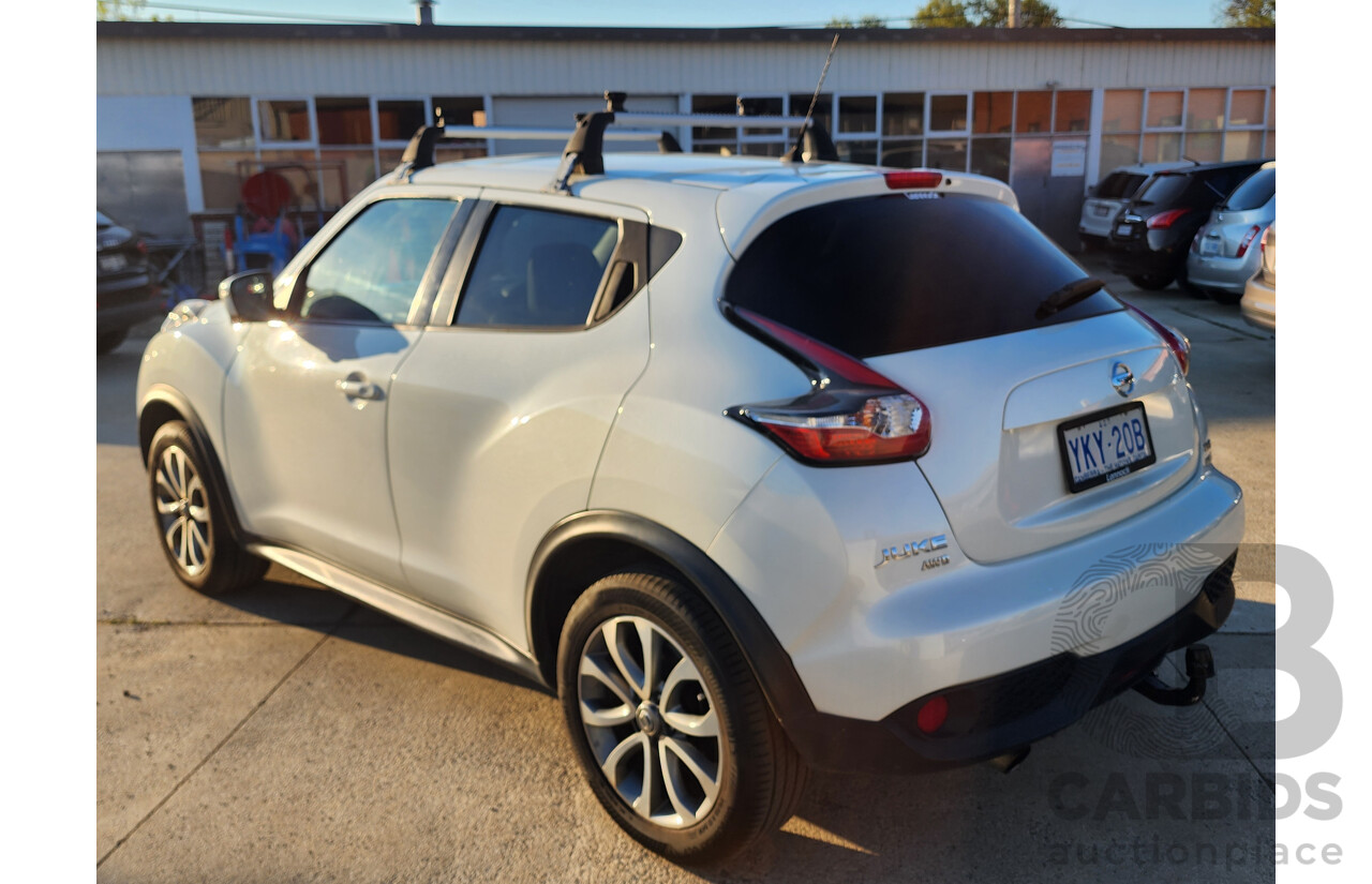 12/2015 Nissan Juke Ti-S (awd) F15 SERIES 2 4d Wagon White 1.6L