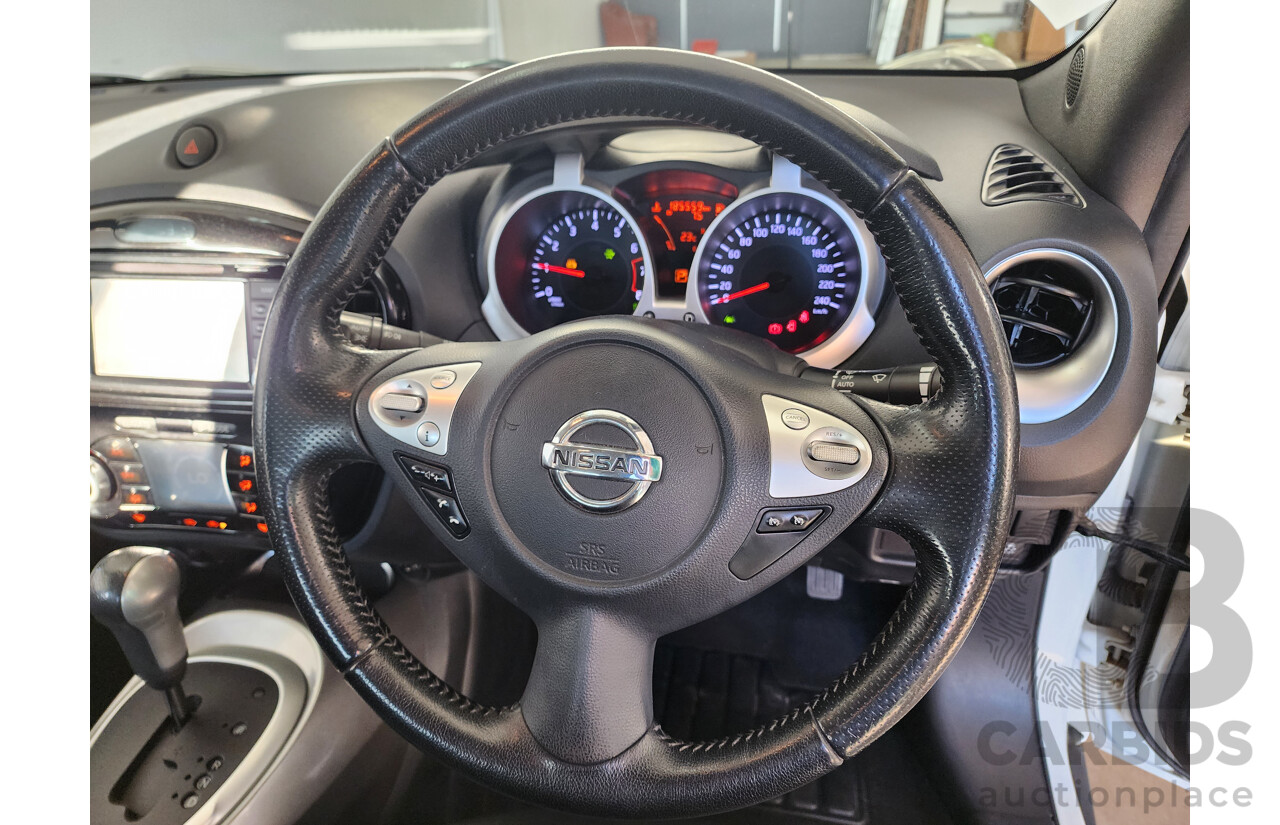 12/2015 Nissan Juke Ti-S (awd) F15 SERIES 2 4d Wagon White 1.6L