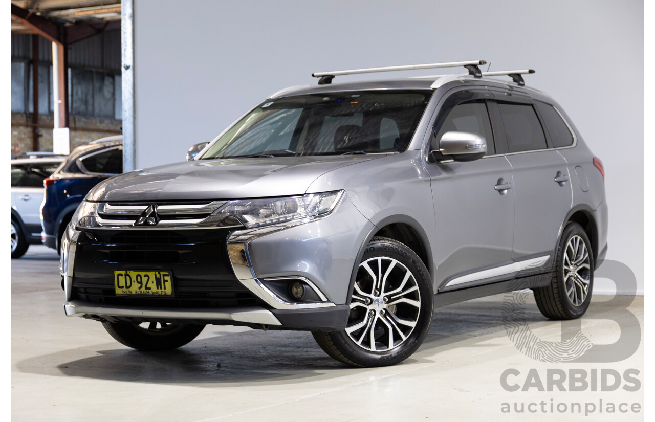 05/2015 Mitsubishi Outlander XLS (4x4) ZK MY16 4d Wagon Grey 2.3L