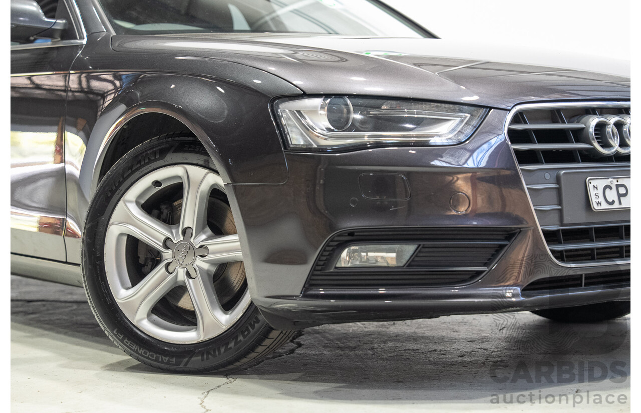 05/2013 Audi A4 1.8 TFSI B8 (8K) MY13 4d Sedan Grey Turbo 1.8L