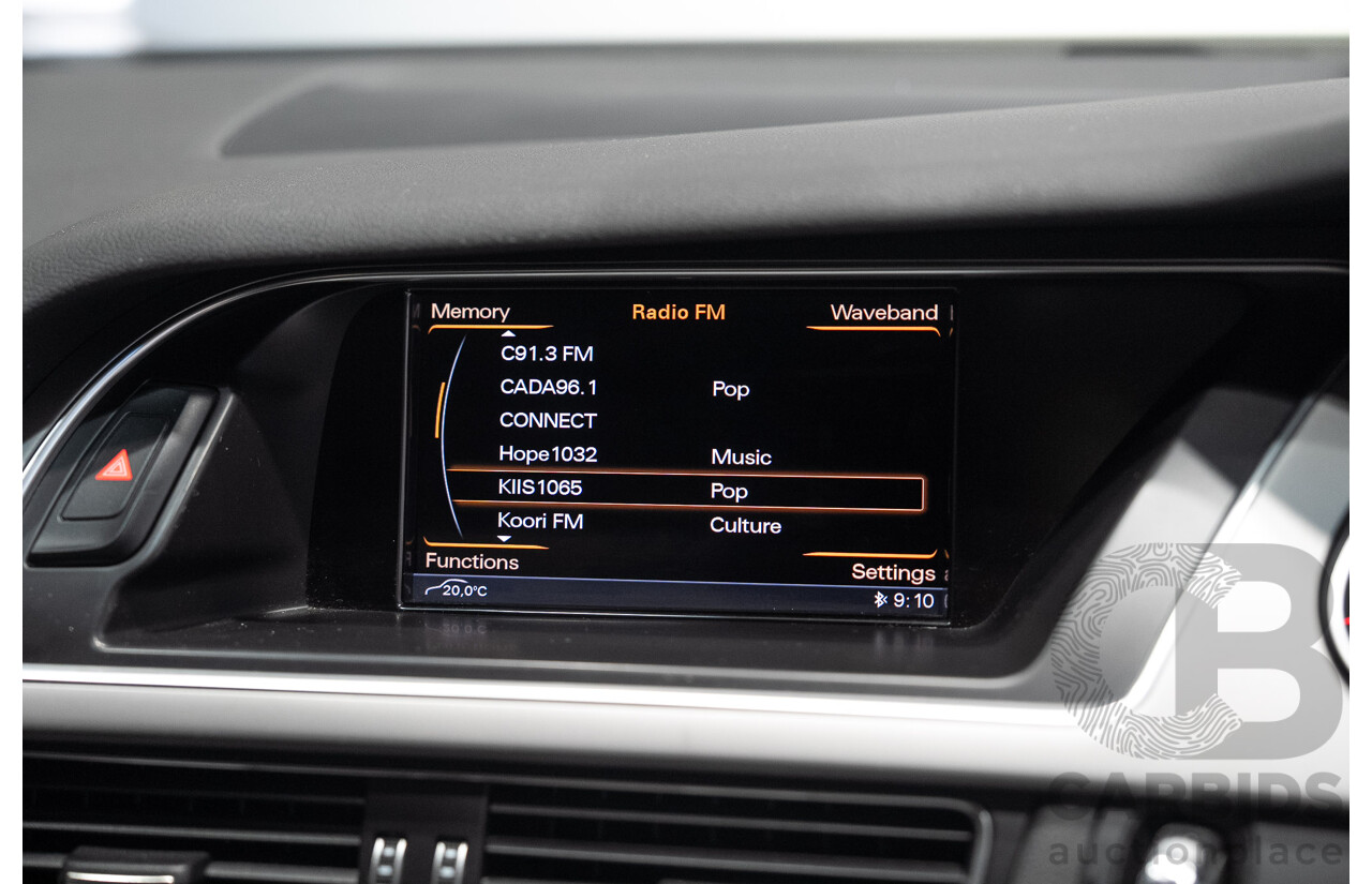 05/2013 Audi A4 1.8 TFSI B8 (8K) MY13 4d Sedan Grey Turbo 1.8L