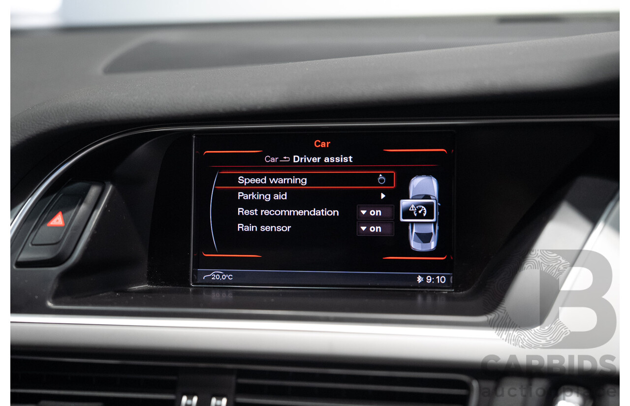 05/2013 Audi A4 1.8 TFSI B8 (8K) MY13 4d Sedan Grey Turbo 1.8L