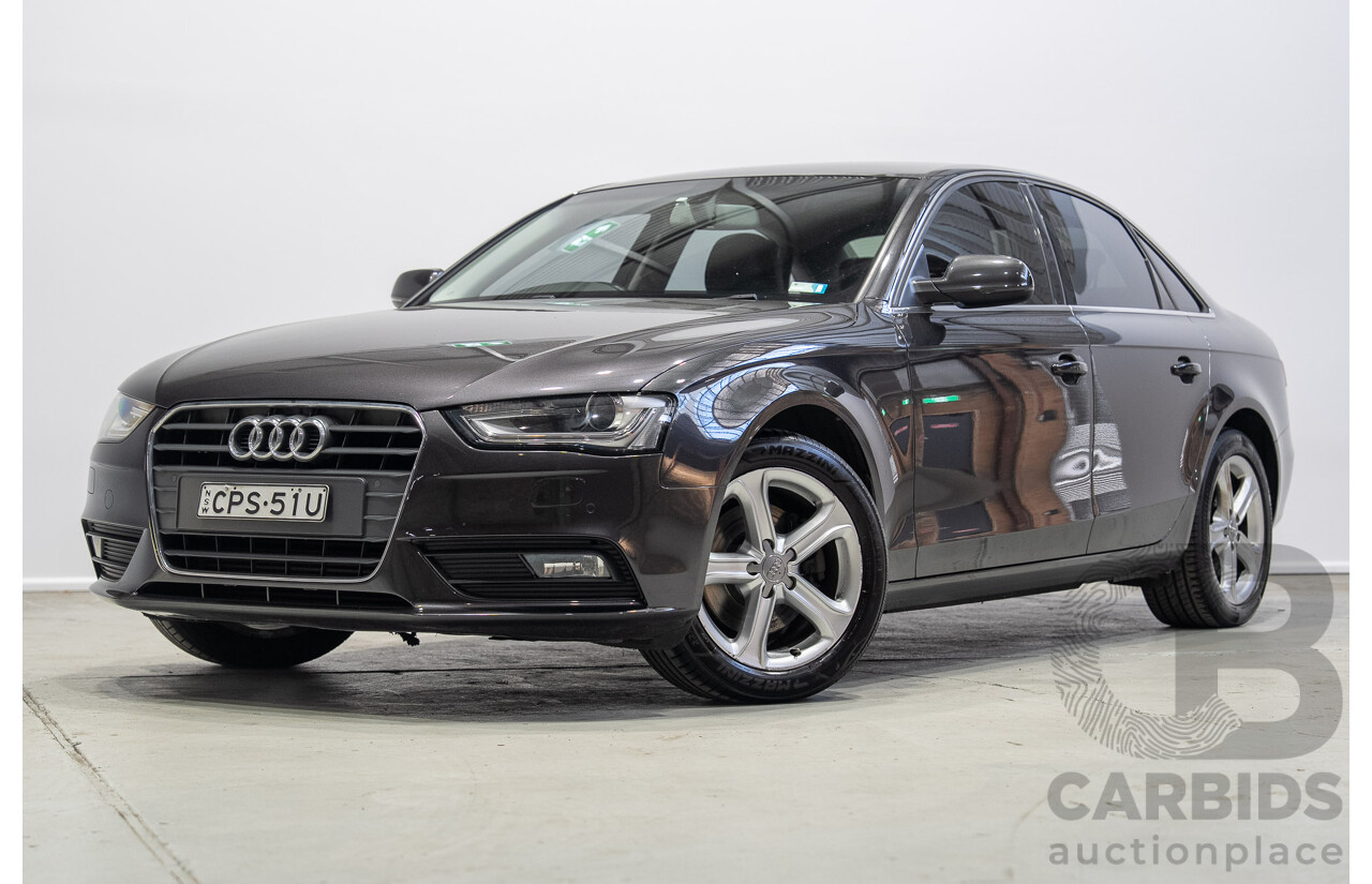 05/2013 Audi A4 1.8 TFSI B8 (8K) MY13 4d Sedan Grey Turbo 1.8L