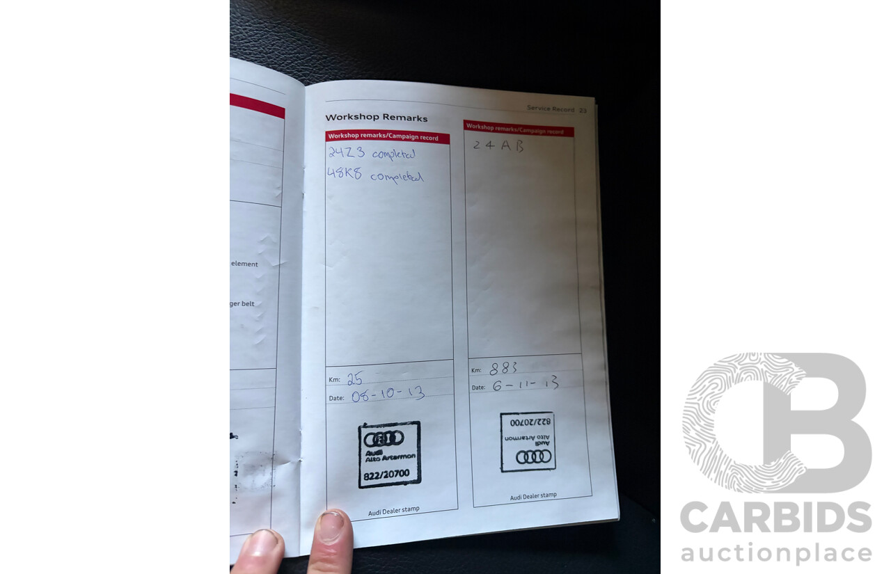 05/2013 Audi A4 1.8 TFSI B8 (8K) MY13 4d Sedan Grey Turbo 1.8L