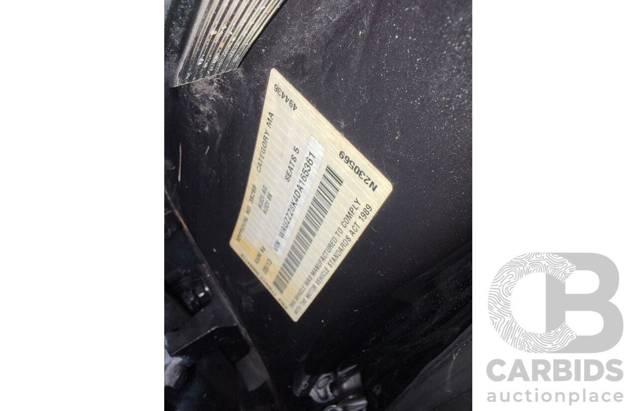 05/2013 Audi A4 1.8 TFSI B8 (8K) MY13 4d Sedan Grey Turbo 1.8L