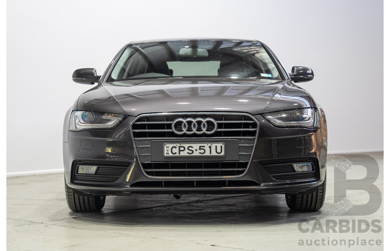 05/2013 Audi A4 1.8 TFSI B8 (8K) MY13 4d Sedan Grey Turbo 1.8L