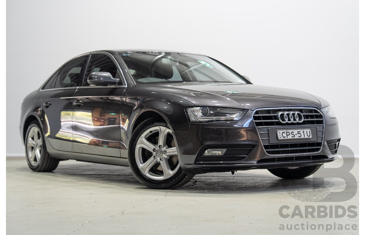 05/2013 Audi A4 1.8 TFSI B8 (8K) MY13 4d Sedan Grey Turbo 1.8L
