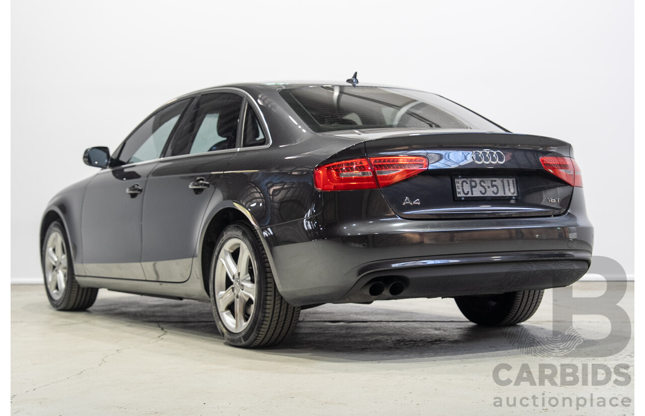 05/2013 Audi A4 1.8 TFSI B8 (8K) MY13 4d Sedan Grey Turbo 1.8L