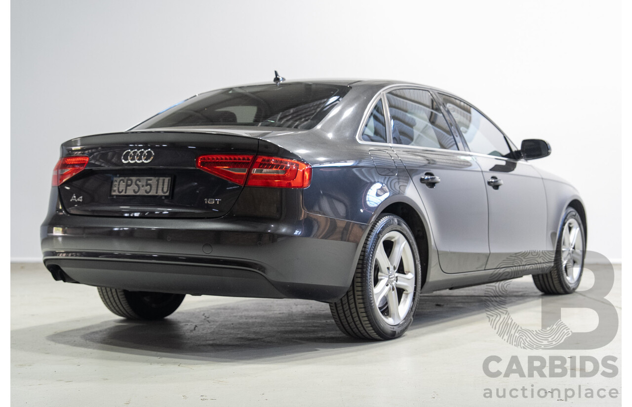 05/2013 Audi A4 1.8 TFSI B8 (8K) MY13 4d Sedan Grey Turbo 1.8L