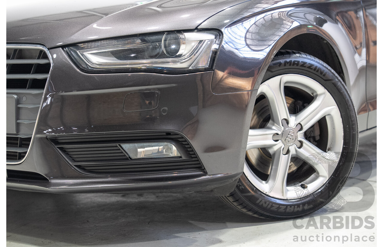 05/2013 Audi A4 1.8 TFSI B8 (8K) MY13 4d Sedan Grey Turbo 1.8L