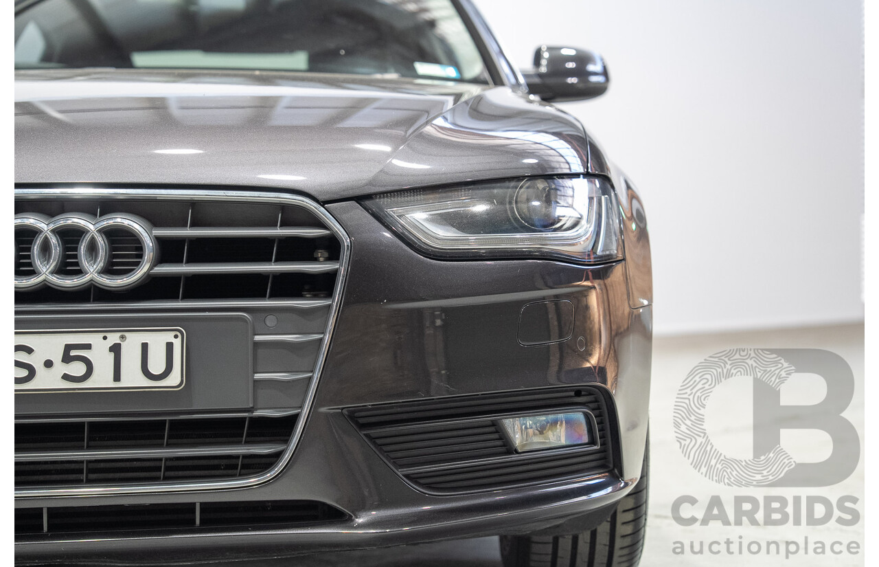 05/2013 Audi A4 1.8 TFSI B8 (8K) MY13 4d Sedan Grey Turbo 1.8L