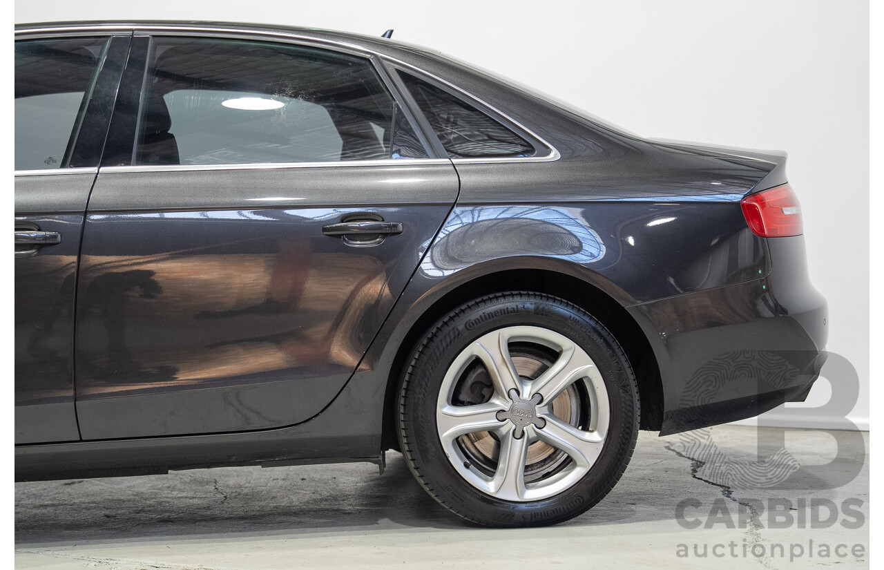 05/2013 Audi A4 1.8 TFSI B8 (8K) MY13 4d Sedan Grey Turbo 1.8L