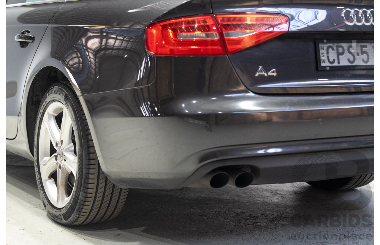 05/2013 Audi A4 1.8 TFSI B8 (8K) MY13 4d Sedan Grey Turbo 1.8L