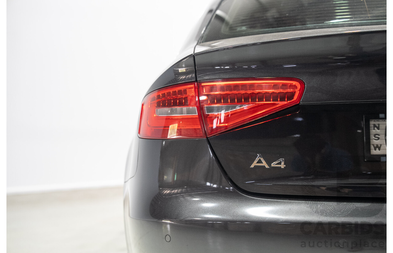 05/2013 Audi A4 1.8 TFSI B8 (8K) MY13 4d Sedan Grey Turbo 1.8L