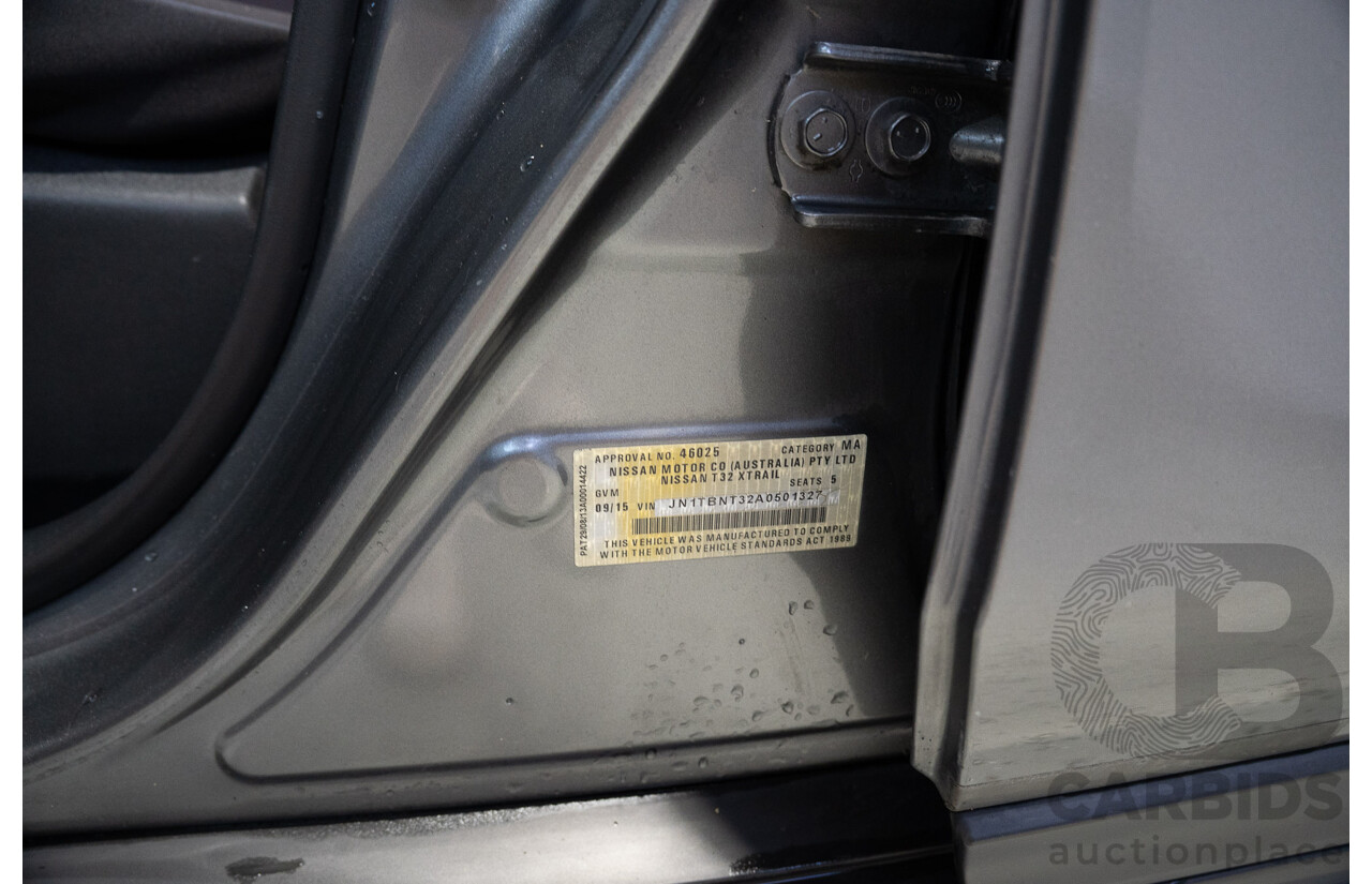09/2015 Nissan X-Trail ST (4x4) T32 4d Wagon Grey 2.5L