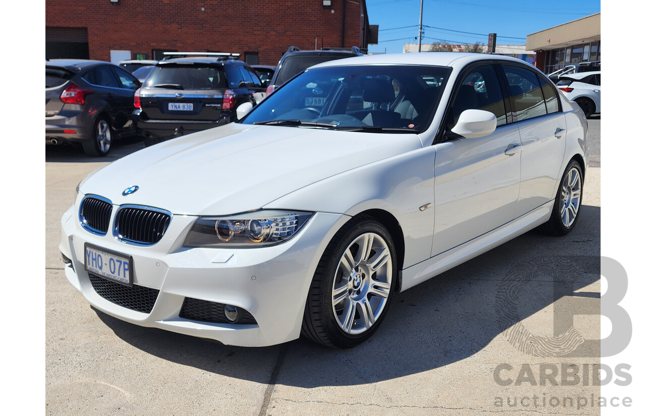 07/2011 Bmw 3 20d M Sport Lifestyle E90 MY11 4d Sedan White 2.0L