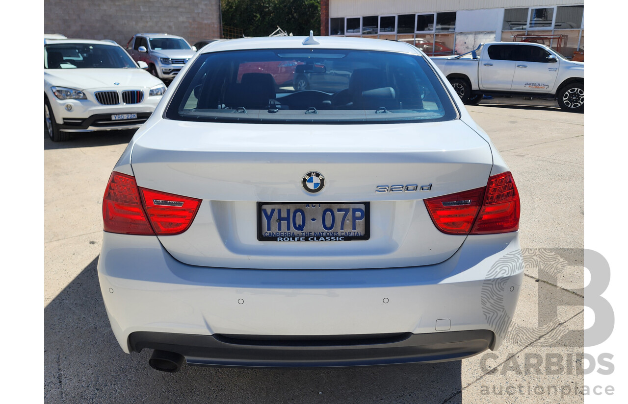 07/2011 Bmw 3 20d M Sport Lifestyle E90 MY11 4d Sedan White 2.0L