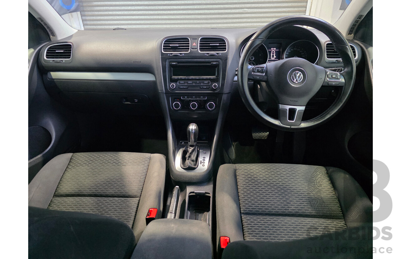 07/2012 Volkswagen Golf 90TSI Trendline 1K MY13 5d Hatchback White 1.4L