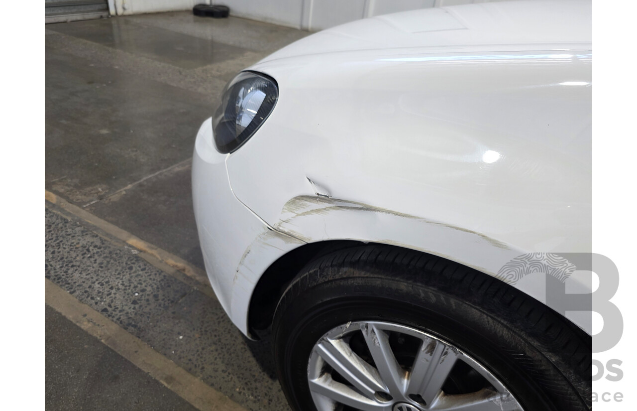 07/2012 Volkswagen Golf 90TSI Trendline 1K MY13 5d Hatchback White 1.4L