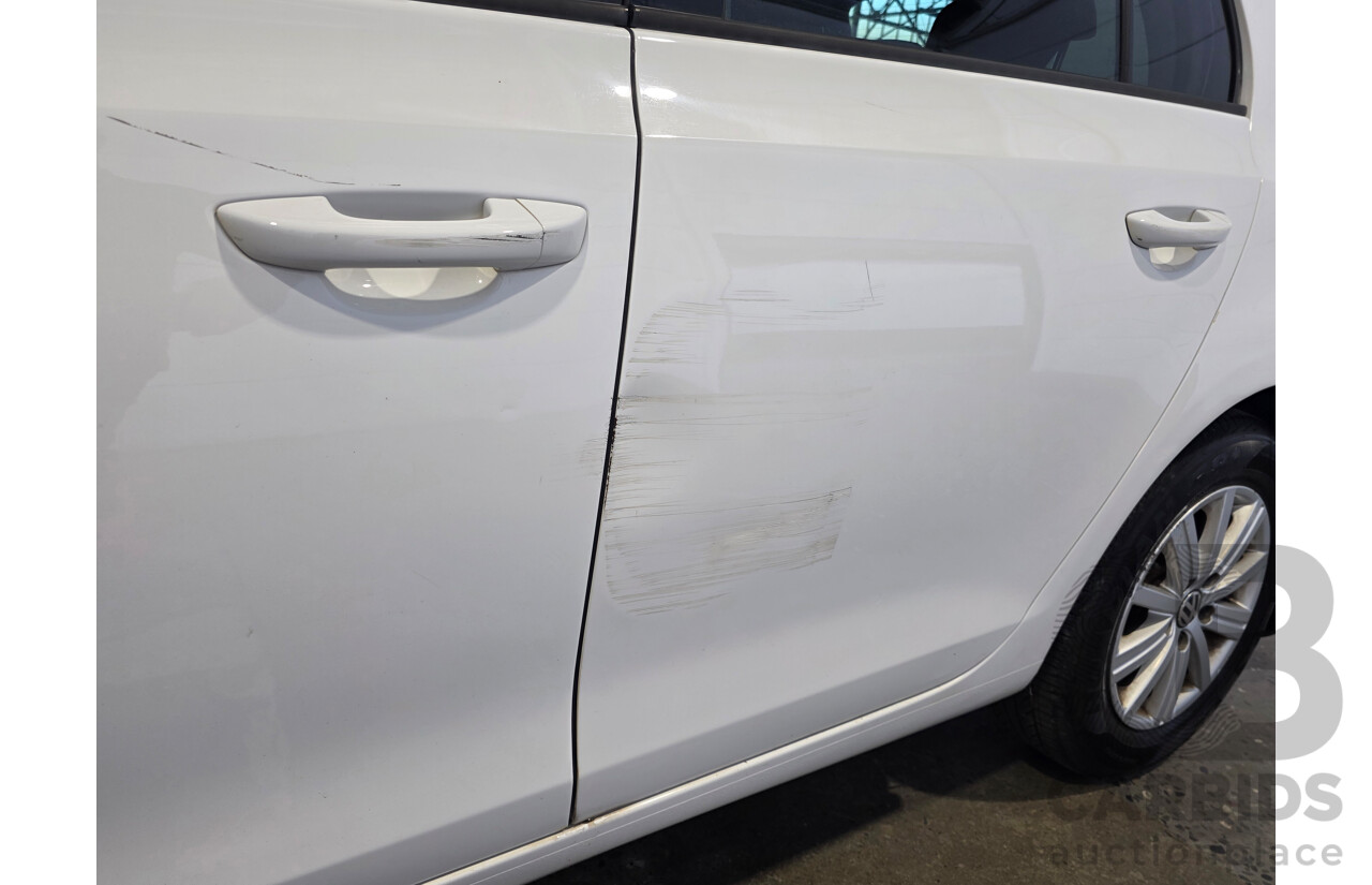 07/2012 Volkswagen Golf 90TSI Trendline 1K MY13 5d Hatchback White 1.4L