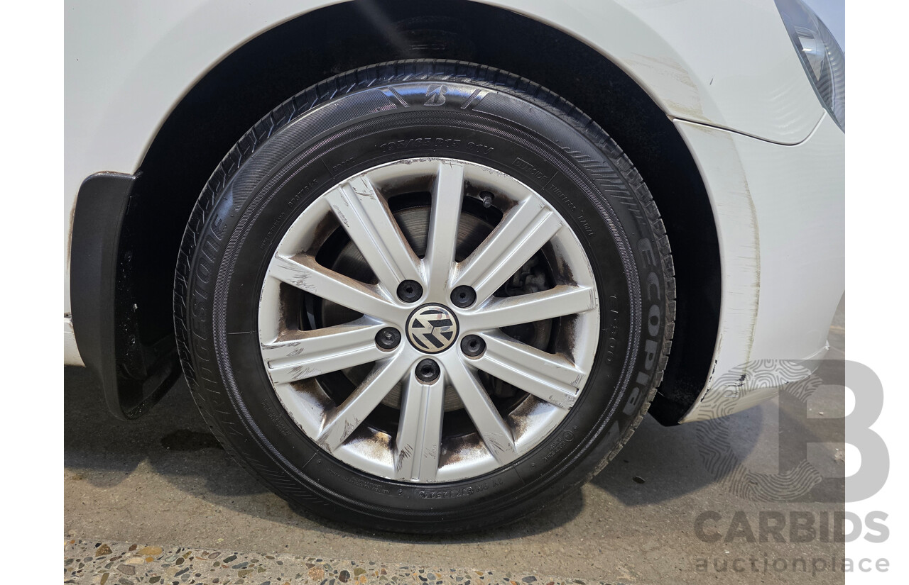 07/2012 Volkswagen Golf 90TSI Trendline 1K MY13 5d Hatchback White 1.4L
