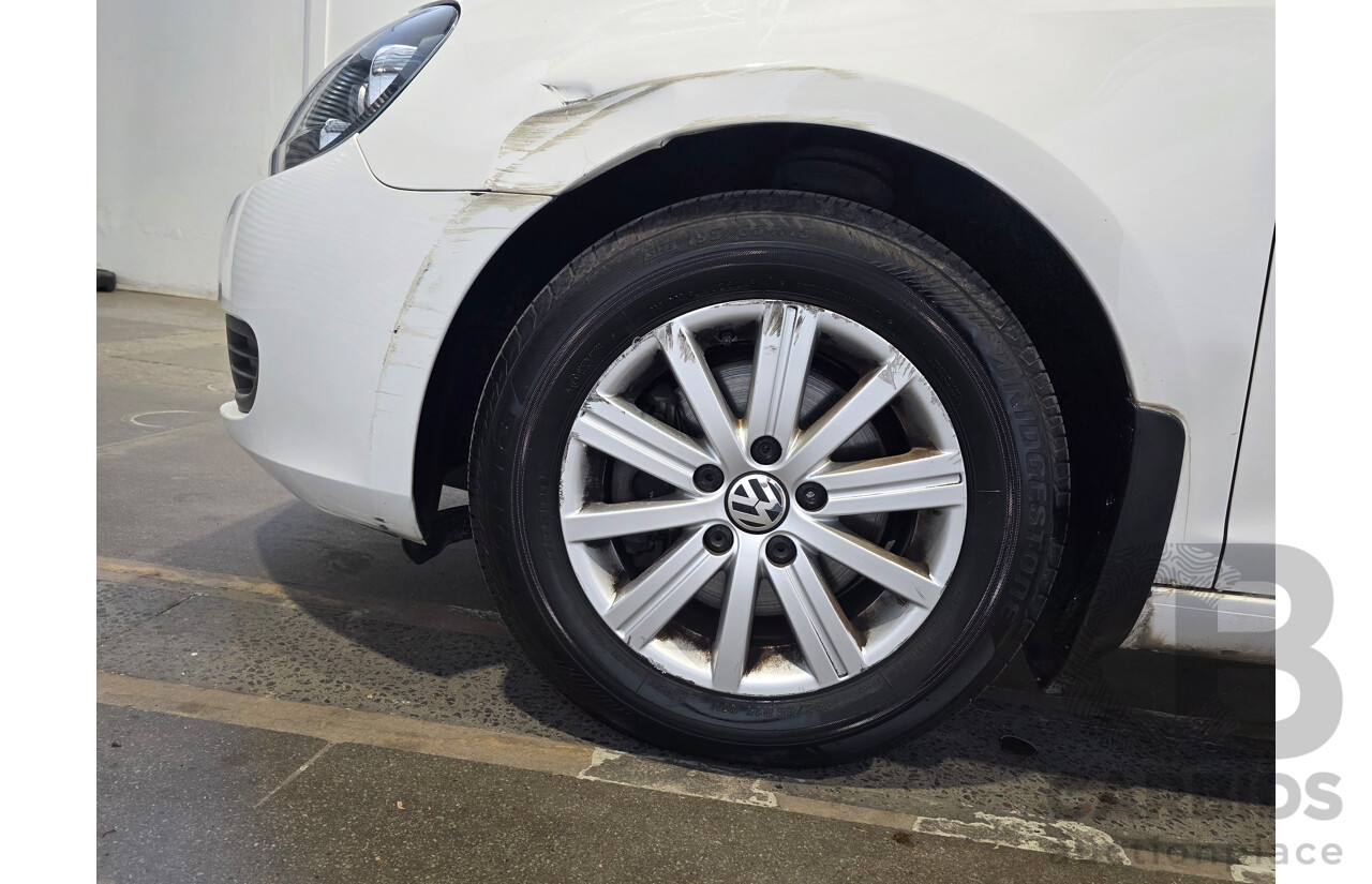 07/2012 Volkswagen Golf 90TSI Trendline 1K MY13 5d Hatchback White 1.4L