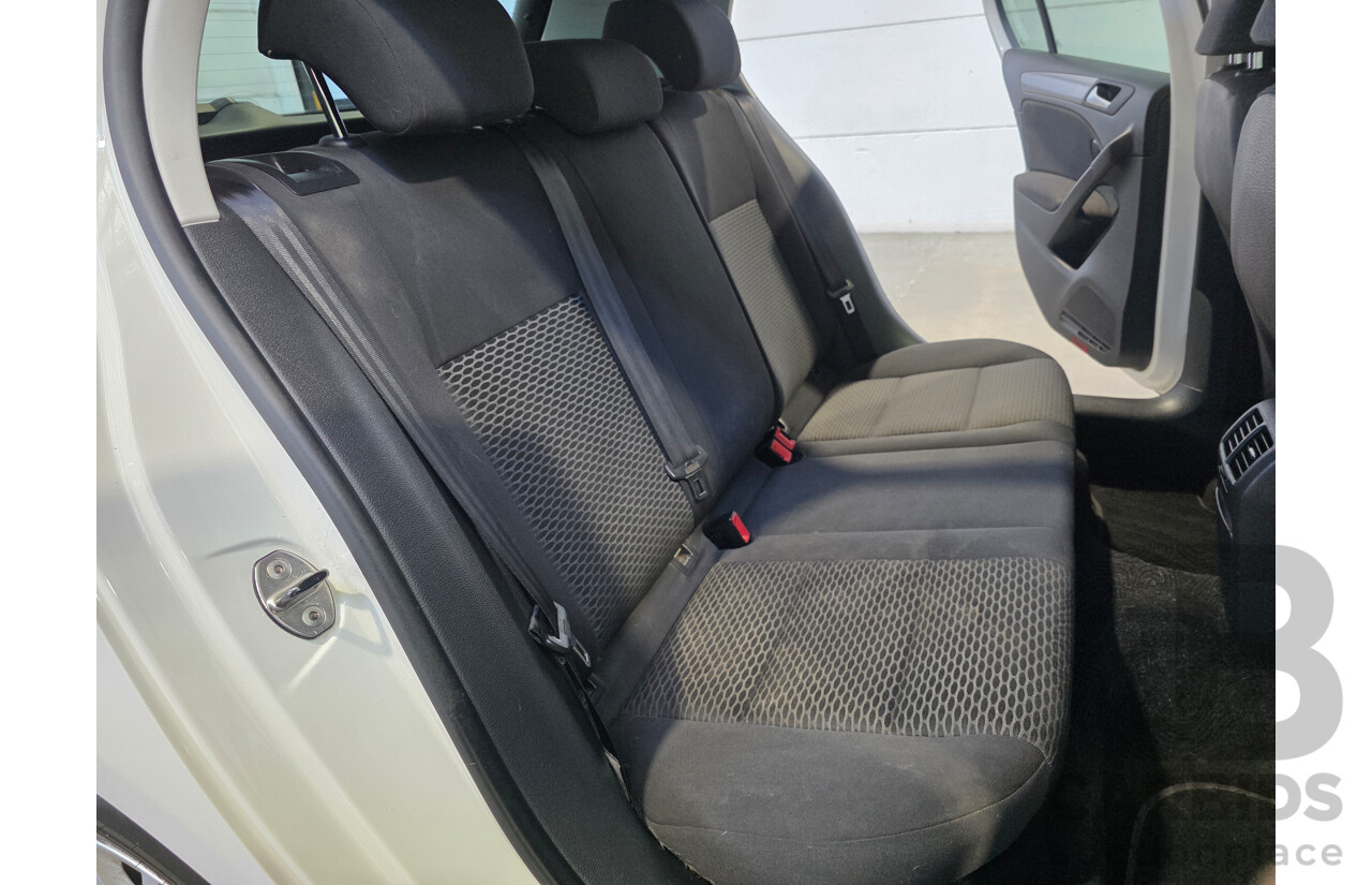 07/2012 Volkswagen Golf 90TSI Trendline 1K MY13 5d Hatchback White 1.4L