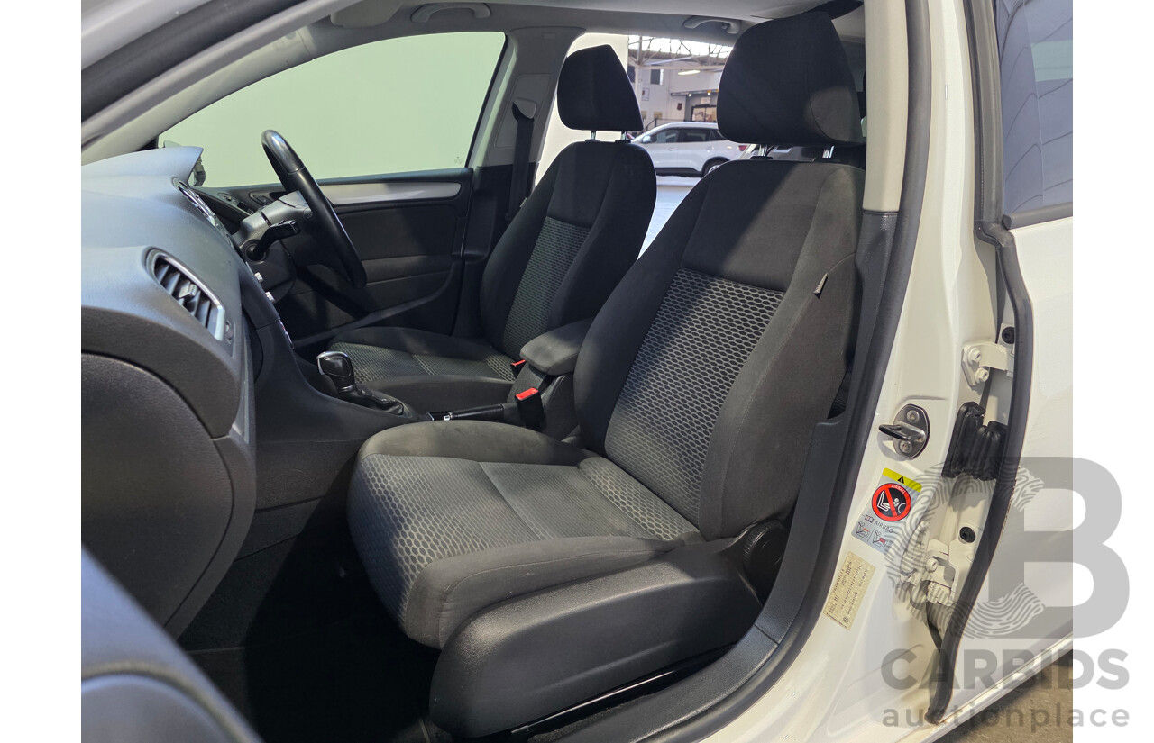 07/2012 Volkswagen Golf 90TSI Trendline 1K MY13 5d Hatchback White 1.4L
