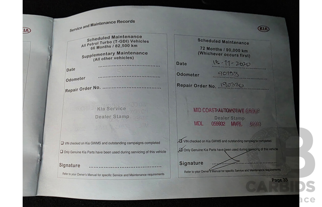 05/2015 Kia Cerato S YD MY15 5d Hatchback White 1.8L