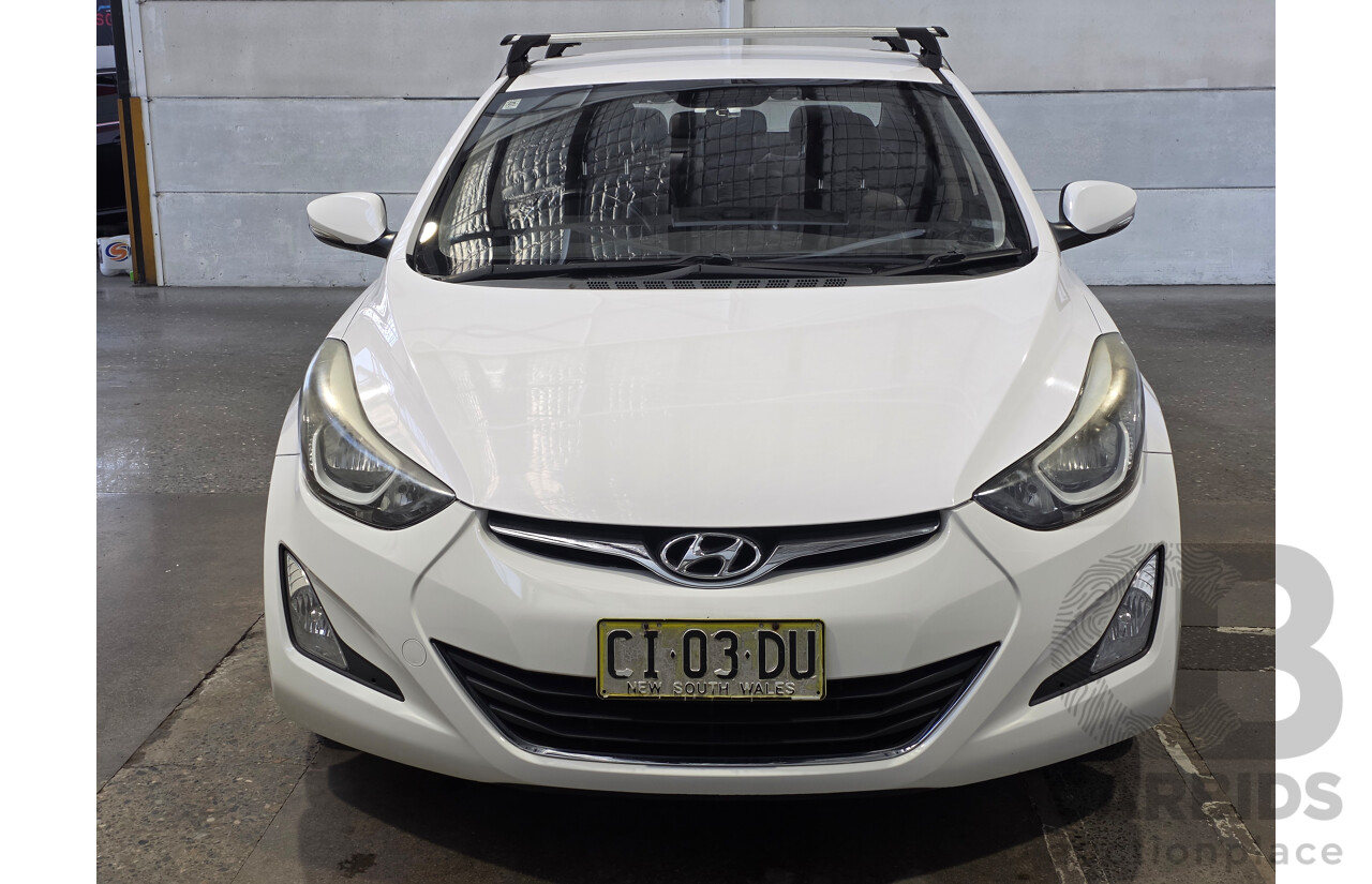 07/2015 Hyundai Elantra Active SPECIAL EDITION MD SERIES 2 (MD3) 4d Sedan White 1.8L