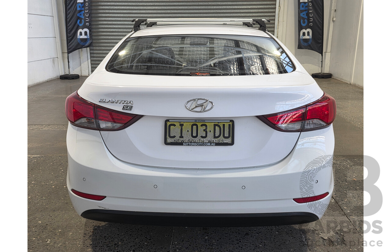 07/2015 Hyundai Elantra Active SPECIAL EDITION MD SERIES 2 (MD3) 4d Sedan White 1.8L