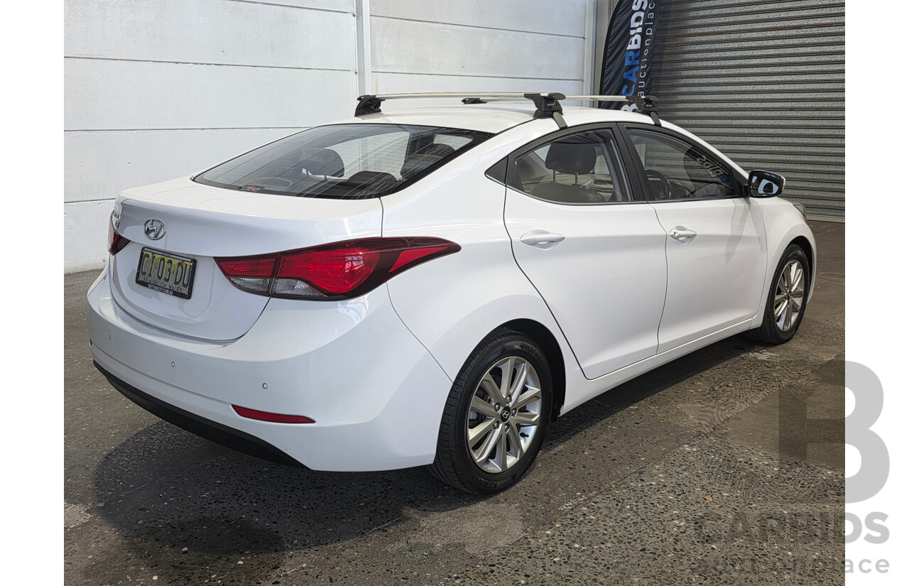 07/2015 Hyundai Elantra Active SPECIAL EDITION MD SERIES 2 (MD3) 4d Sedan White 1.8L