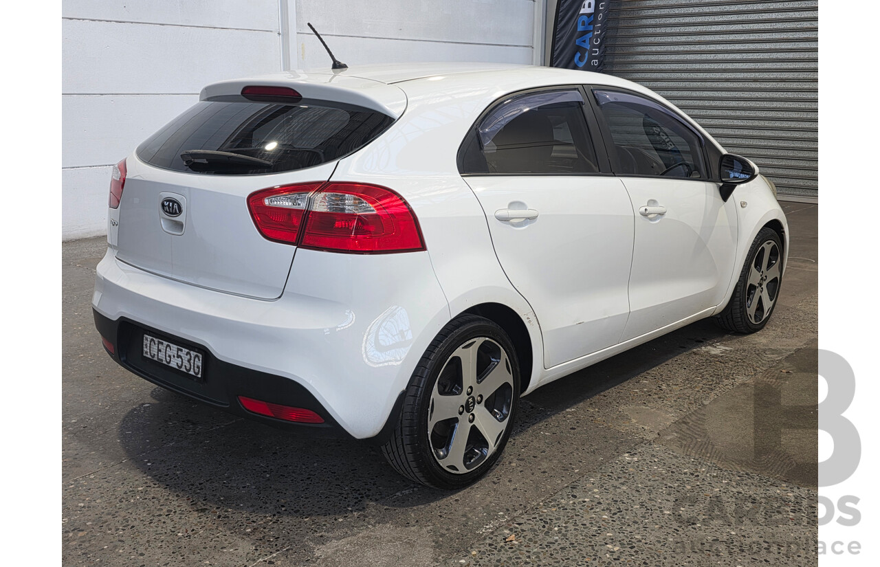 03/2012 Kia Rio S UB 5d Hatchback White 1.4L