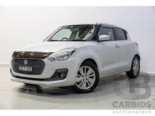 07/2017 Suzuki Swift GL Navigator AL 5d Hatchback White 1.2L