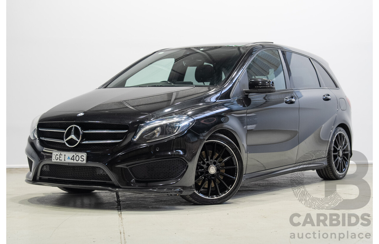 02/2017 Mercedes-Benz B250 4MATIC (AWD) 246 MY17 5d Hatchback Black 2.0L