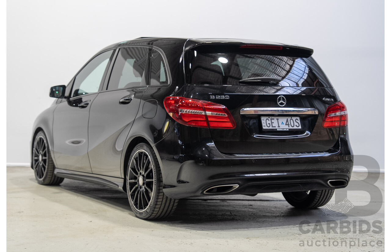 02/2017 Mercedes-Benz B250 4MATIC (AWD) 246 MY17 5d Hatchback Black 2.0L