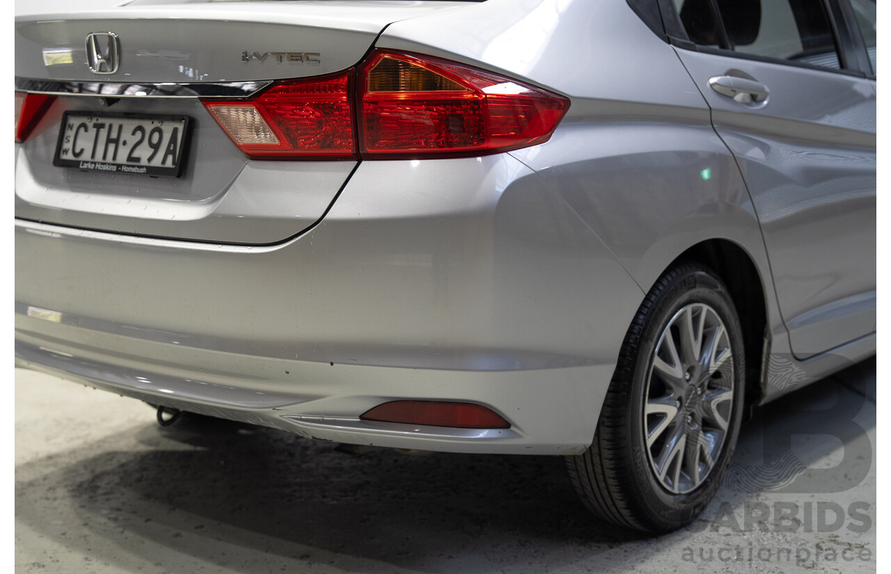 07/2014 Honda City VTi GM MY15 4d Sedan Silver 1.5L