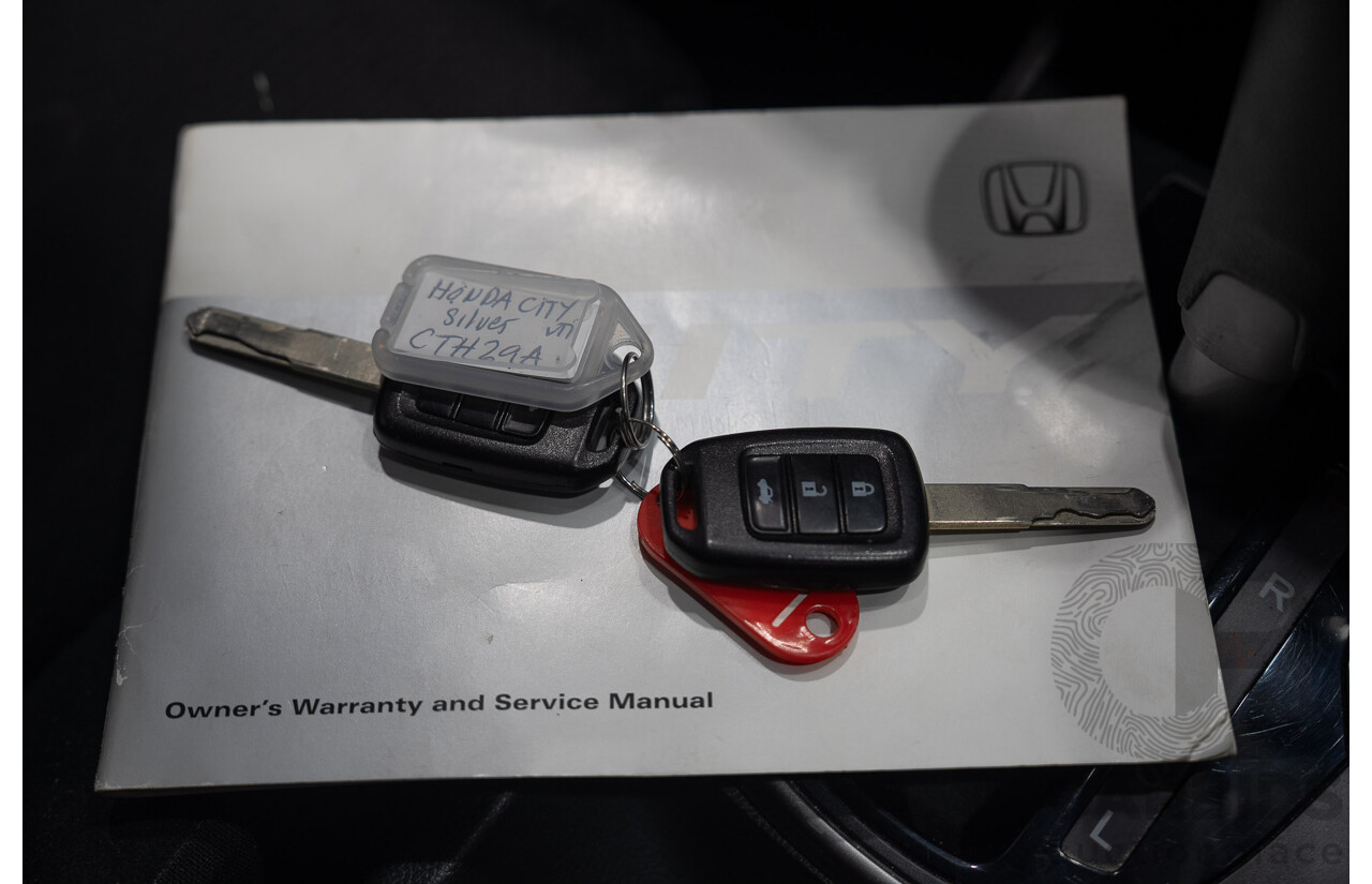 07/2014 Honda City VTi GM MY15 4d Sedan Silver 1.5L