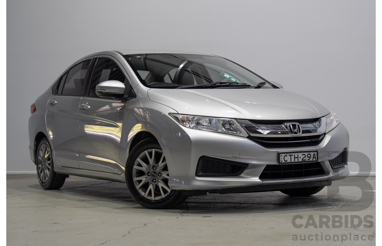 07/2014 Honda City VTi GM MY15 4d Sedan Silver 1.5L