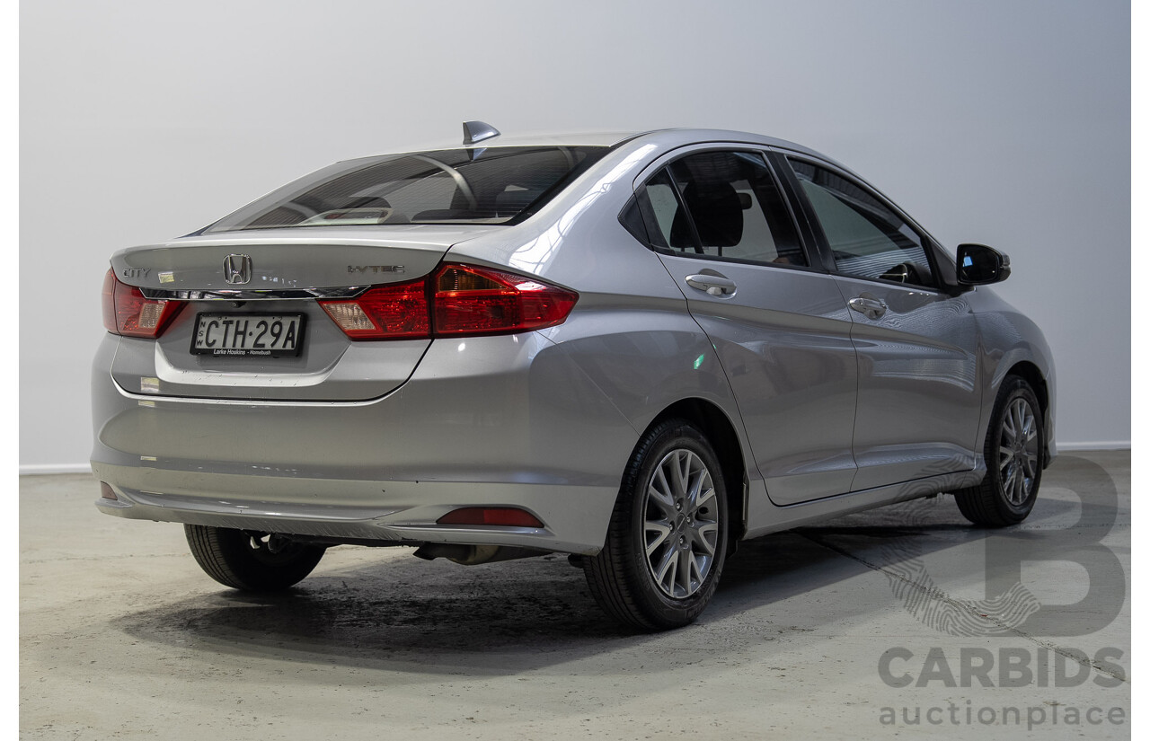 07/2014 Honda City VTi GM MY15 4d Sedan Silver 1.5L