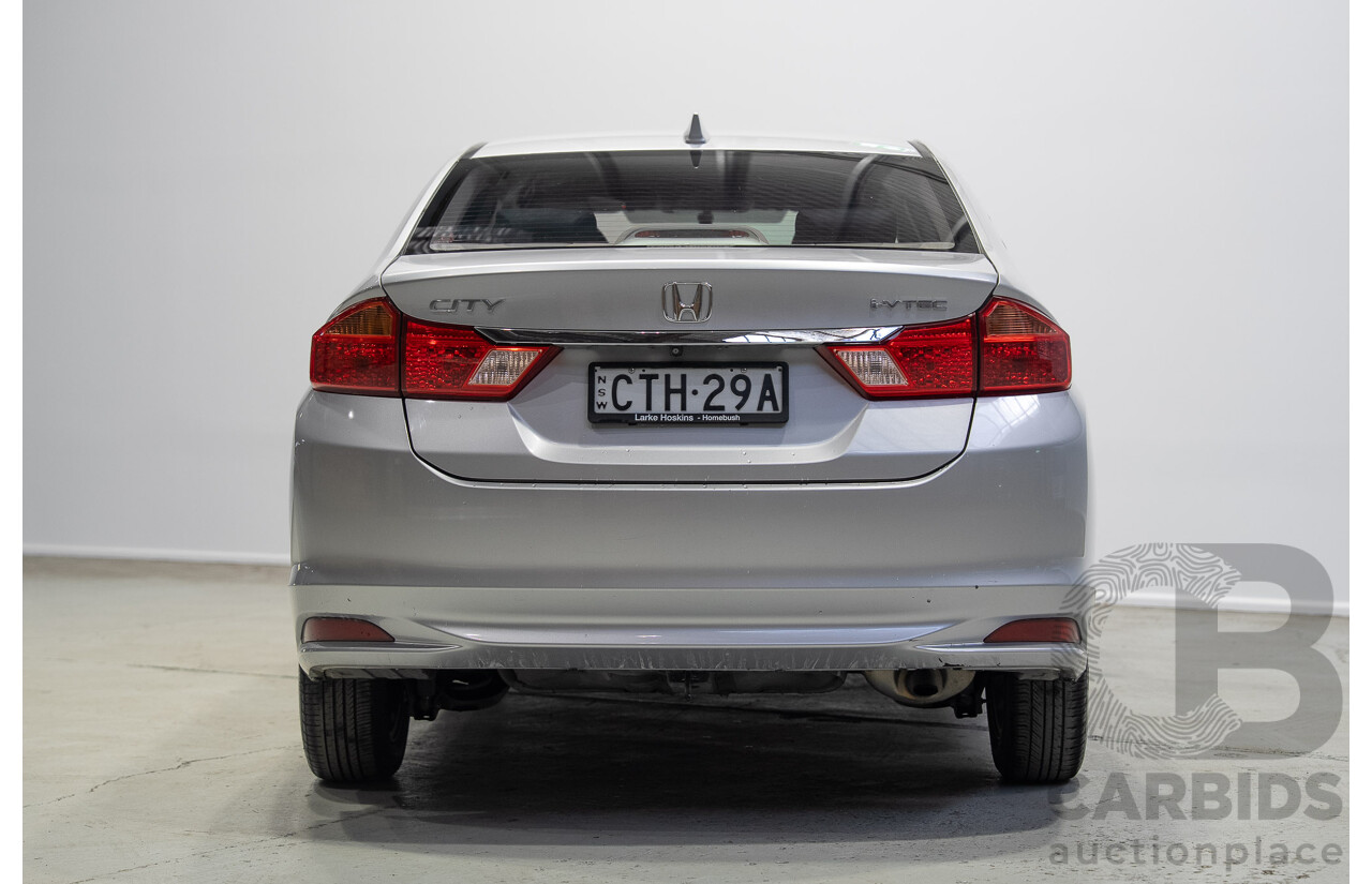 07/2014 Honda City VTi GM MY15 4d Sedan Silver 1.5L