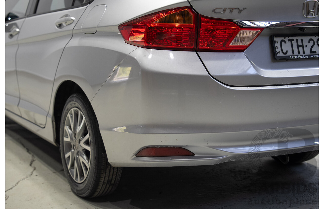 07/2014 Honda City VTi GM MY15 4d Sedan Silver 1.5L