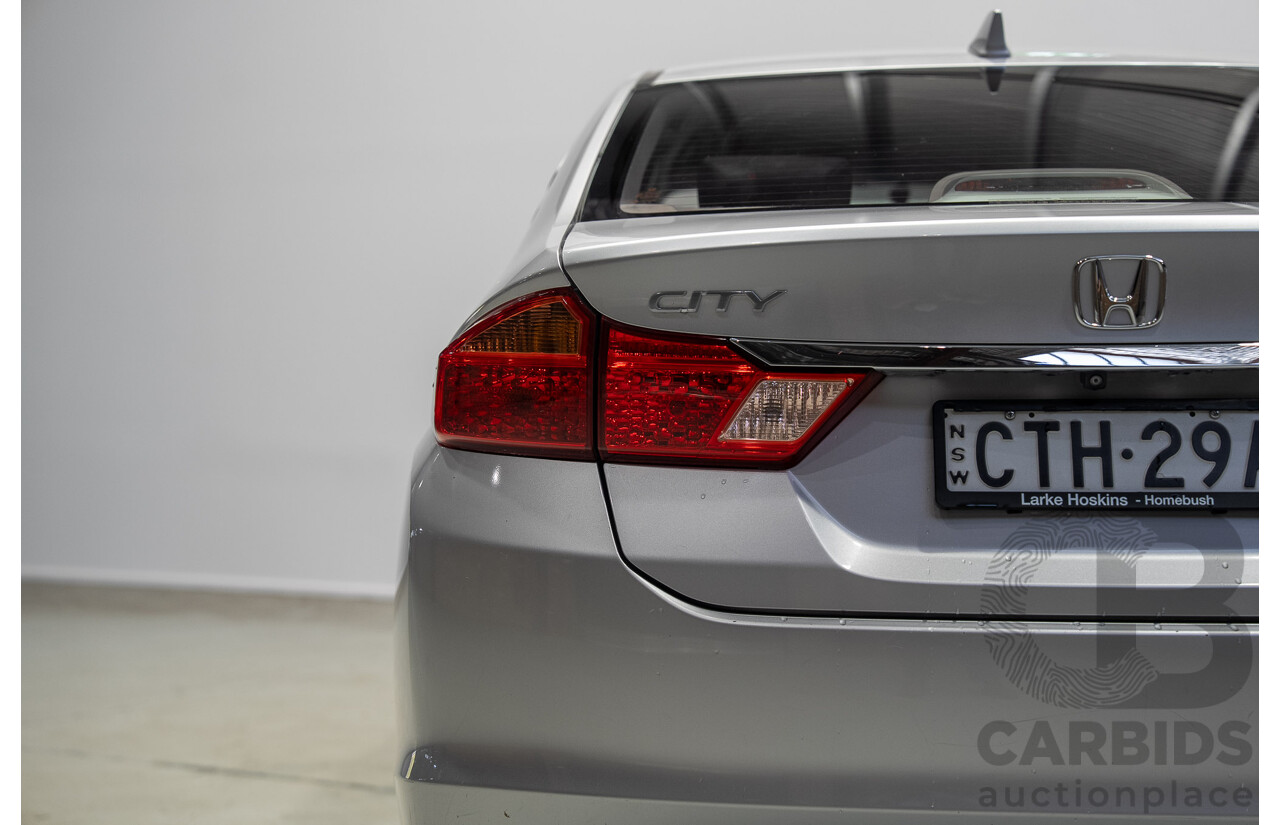 07/2014 Honda City VTi GM MY15 4d Sedan Silver 1.5L