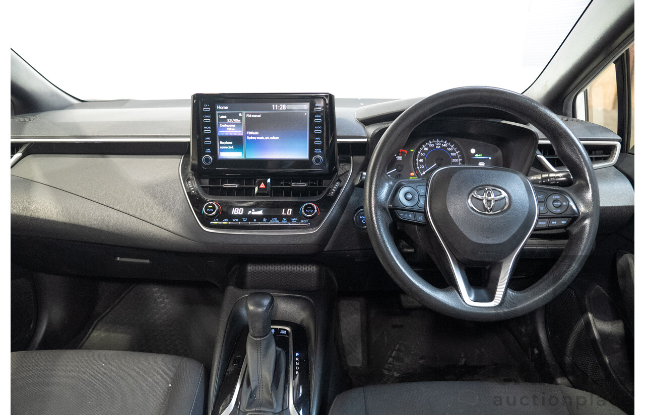 11/2020 Toyota Corolla Ascent Sport HYBRID ZWE211R 5d Hatchback White 1.8L
