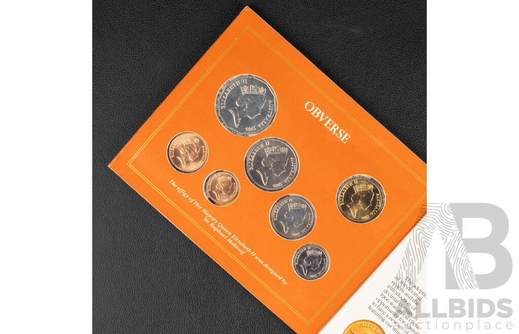 Australian RAM 1986 Seven UNC Coin Set, International Year of Peace