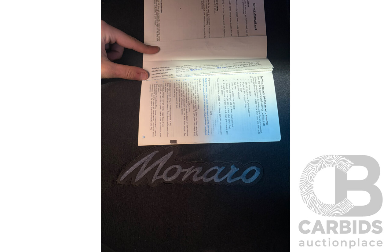 03/2003 Holden Monaro CV6 V2 Series II 2d Coupe Quicksilver Supercharged 3.8L V6