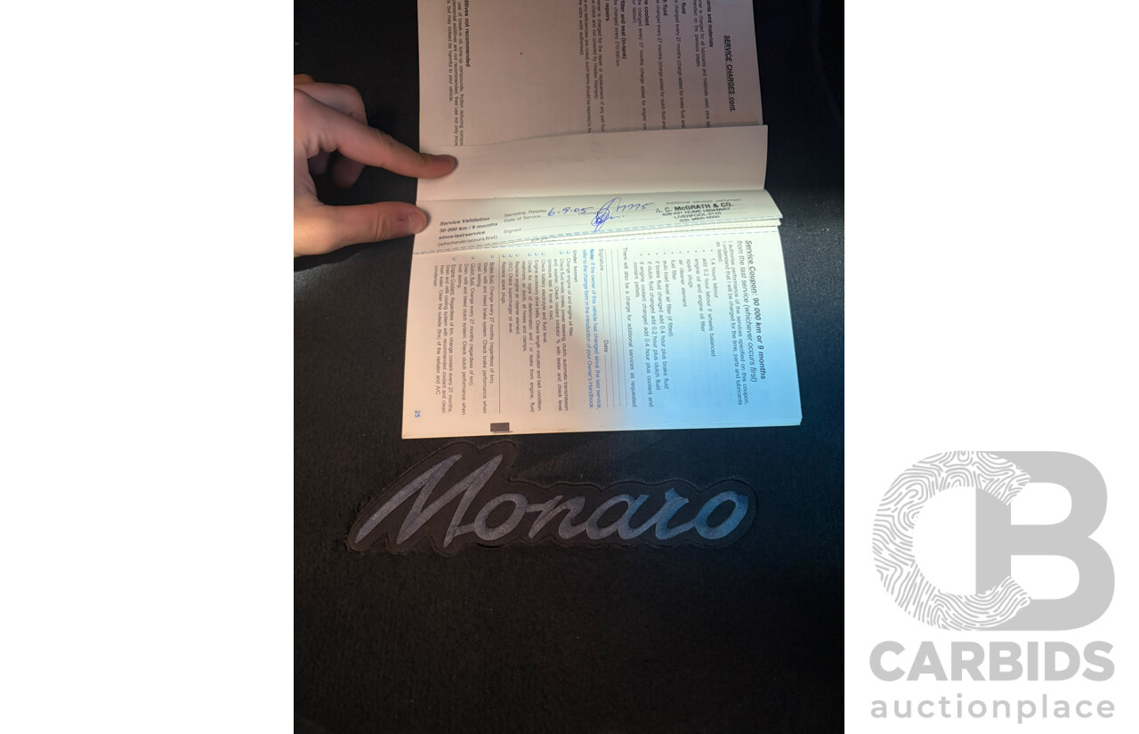 03/2003 Holden Monaro CV6 V2 Series II 2d Coupe Quicksilver Supercharged 3.8L V6