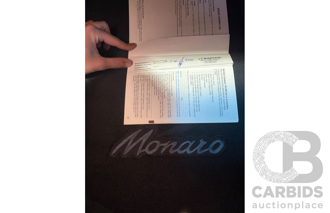 03/2003 Holden Monaro CV6 V2 Series II 2d Coupe Quicksilver Supercharged 3.8L V6