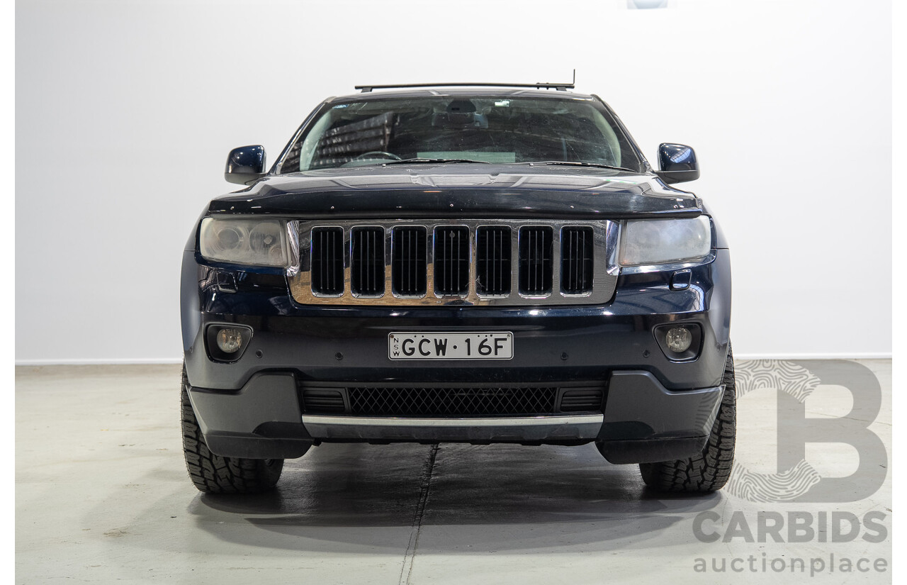 01/2013 Jeep Grand Cherokee Limited (4x4) WK MY13 4d Wagon Blue Turbo Diesel 3.0L